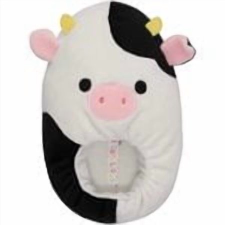 Squishmallows Adult Slippers Conner the Cow (6/7) Bigger Size (Will fit Women Size 7.5-9)