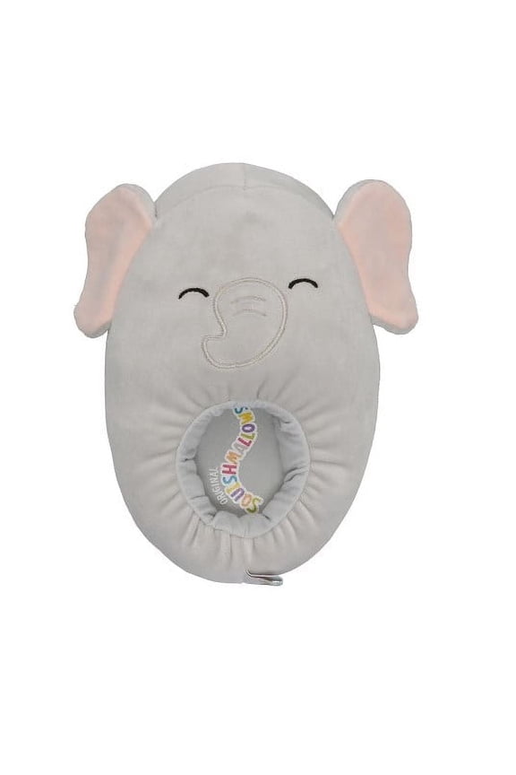Adult Slippers Cozy Plush Mila the Gray Elephant, Bigger Size, Womens 7.5-9