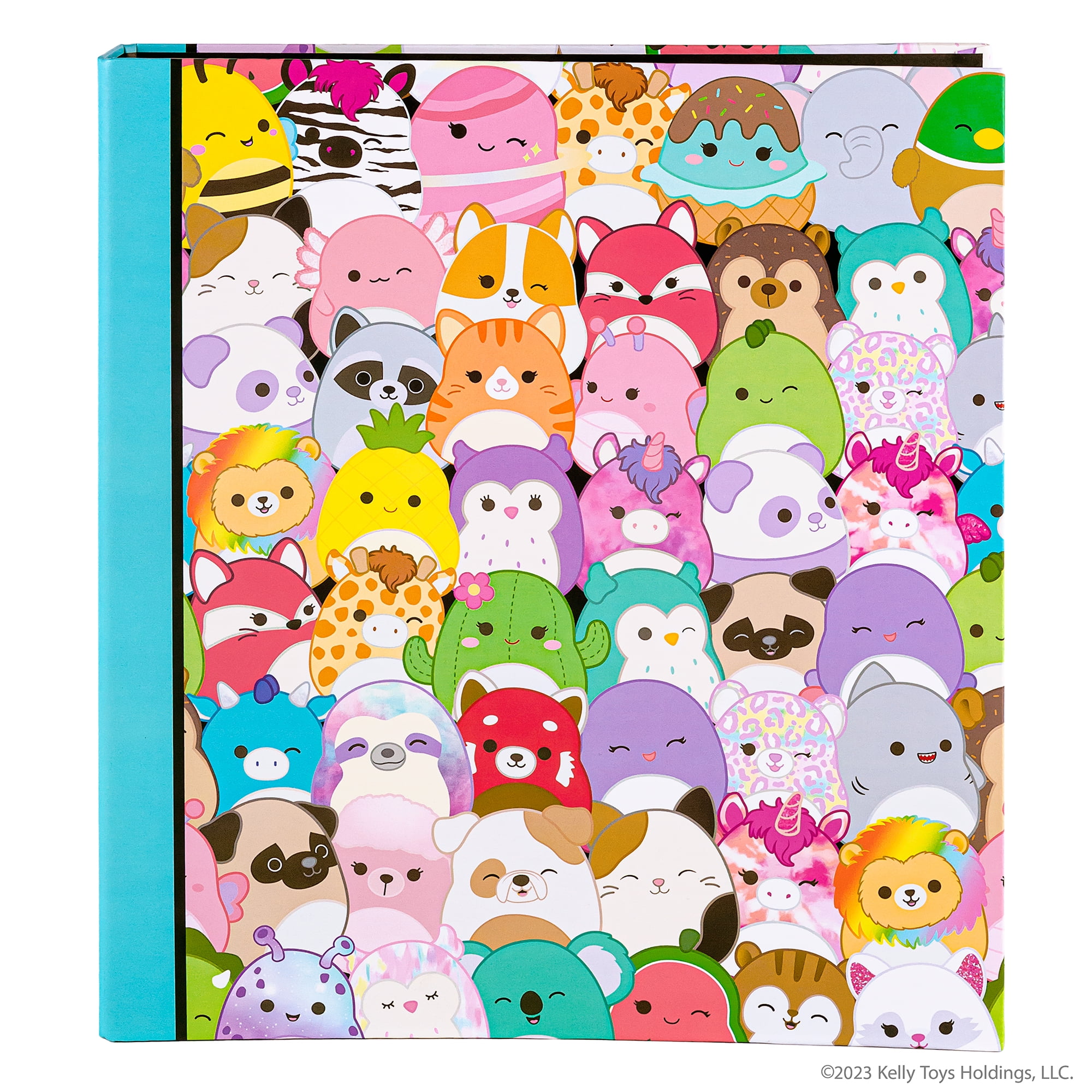 Squishmallows All Characters 1.5 inch 3 Ring Binder, 1" Binder Ring Size, Multi Color