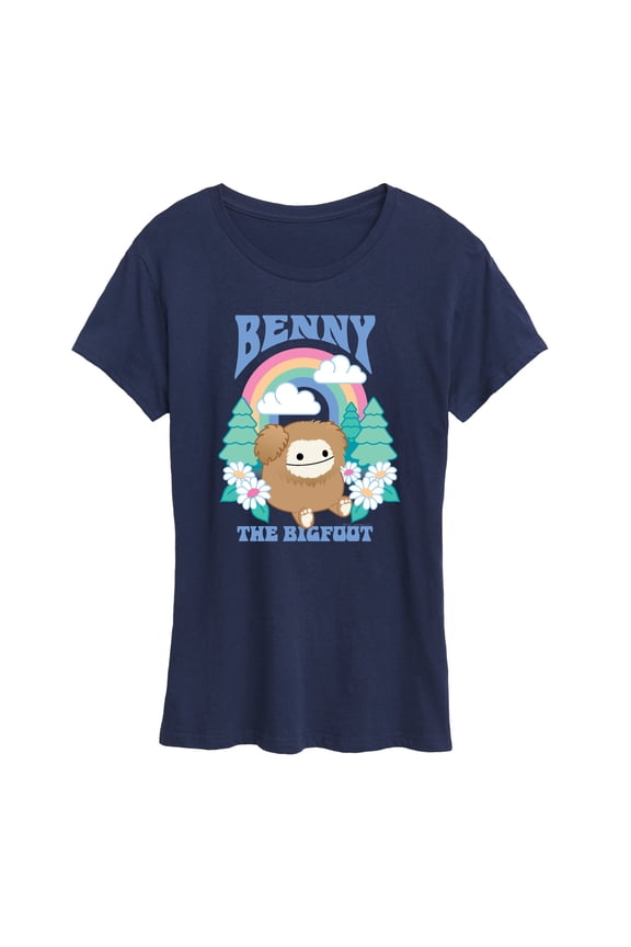 - Benny The Bigfoot - Women's Short Sleeve Graphic T-Shirt