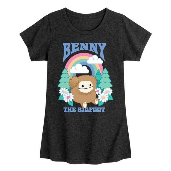 Squishmallows - Benny The Bigfoot - Youth Girls Short Sleeve T-Shirt