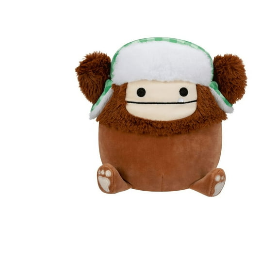 Squishmallows Benny The Bigfoot Wearing Winter Hat 7.5" 2023 Christmas Collection Stuffed Plush