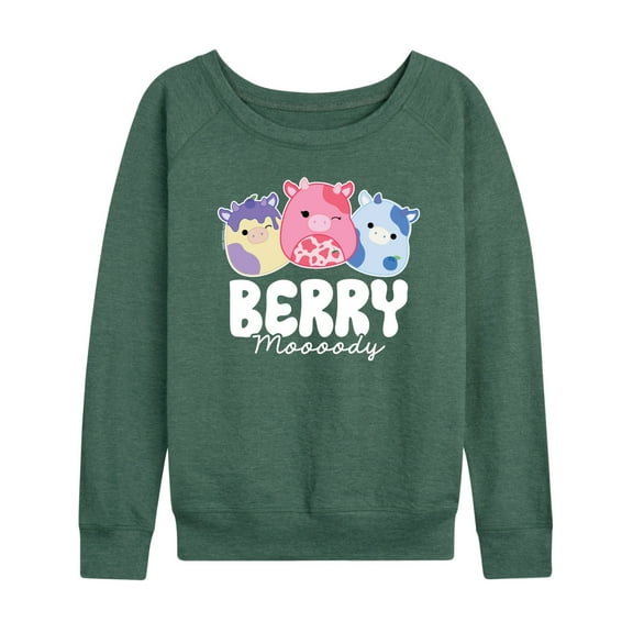 Squishmallows - Berry Moooody - Women's French Terry Pullover Sweatshirt