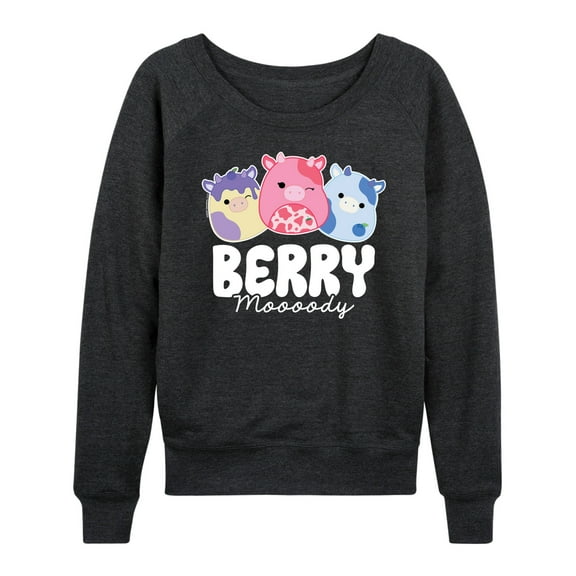 Squishmallows - Berry Moooody - Women's French Terry Pullover Sweatshirt