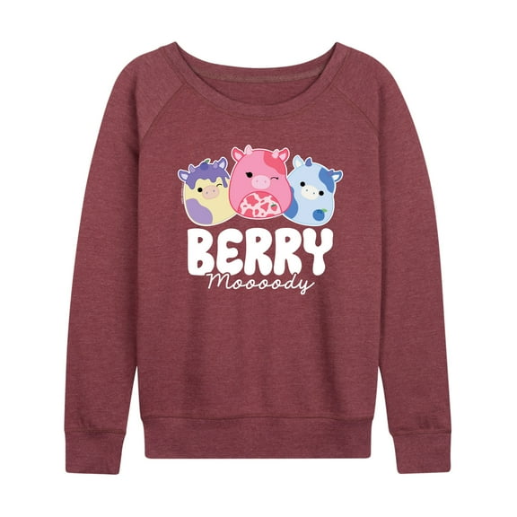 Squishmallows - Berry Moooody - Women's French Terry Pullover Sweatshirt