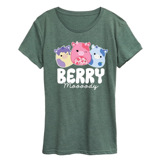 Squishmallows - Berry Moooody - Women's Short Sleeve Graphic T-Shirt