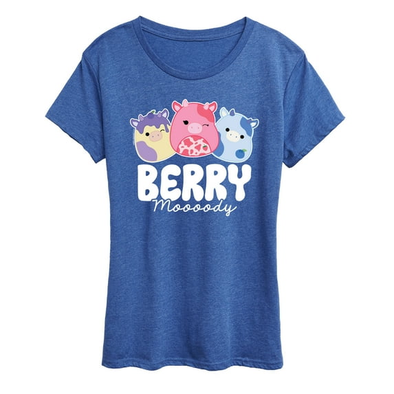Squishmallows - Berry Moooody - Women's Short Sleeve Graphic T-Shirt