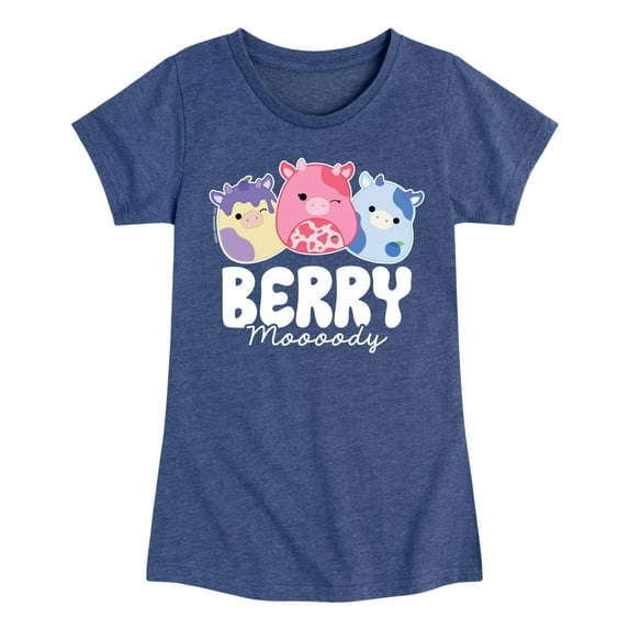 Squishmallows - Berry Moooody - Youth Girls Short Sleeve T-Shirt