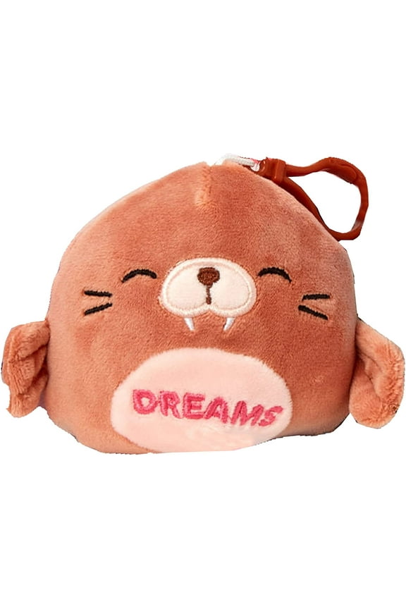 Bindy Walrus (Dreams) 3.5 Inch Clip On Bag Keychain Backpack