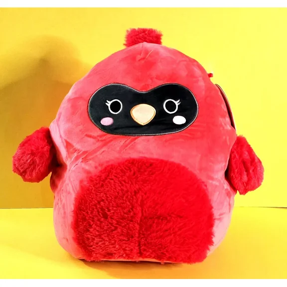 Squishmallows Bird Squad Cazlan the Red Cardinal 12" Fuzzy Belly Plush Toy NWT