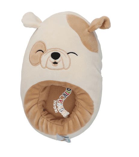 Squishmallows Brock the Bulldog Adult Slippers (8/9) Bigger Size will fit Womens Size 9.5-11 (Foot Length 10 1/6 - 10 1/2)