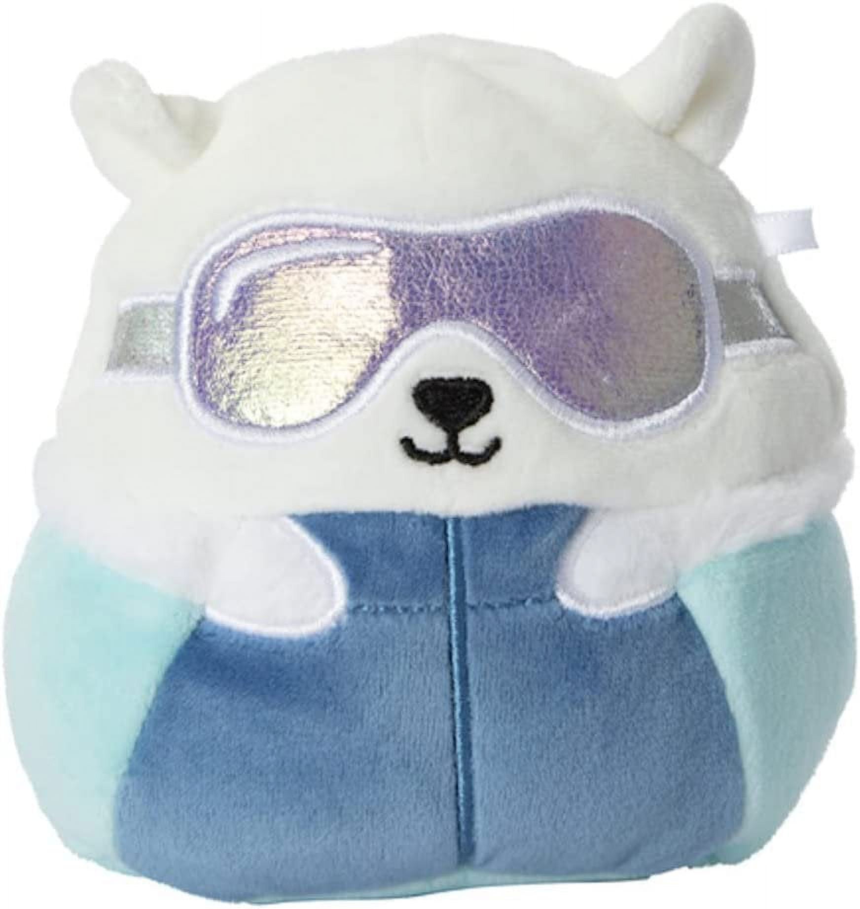 Squishmallows Brook the Polar Bear Wearing Ski Goggles 4.5" Stuffed Plush