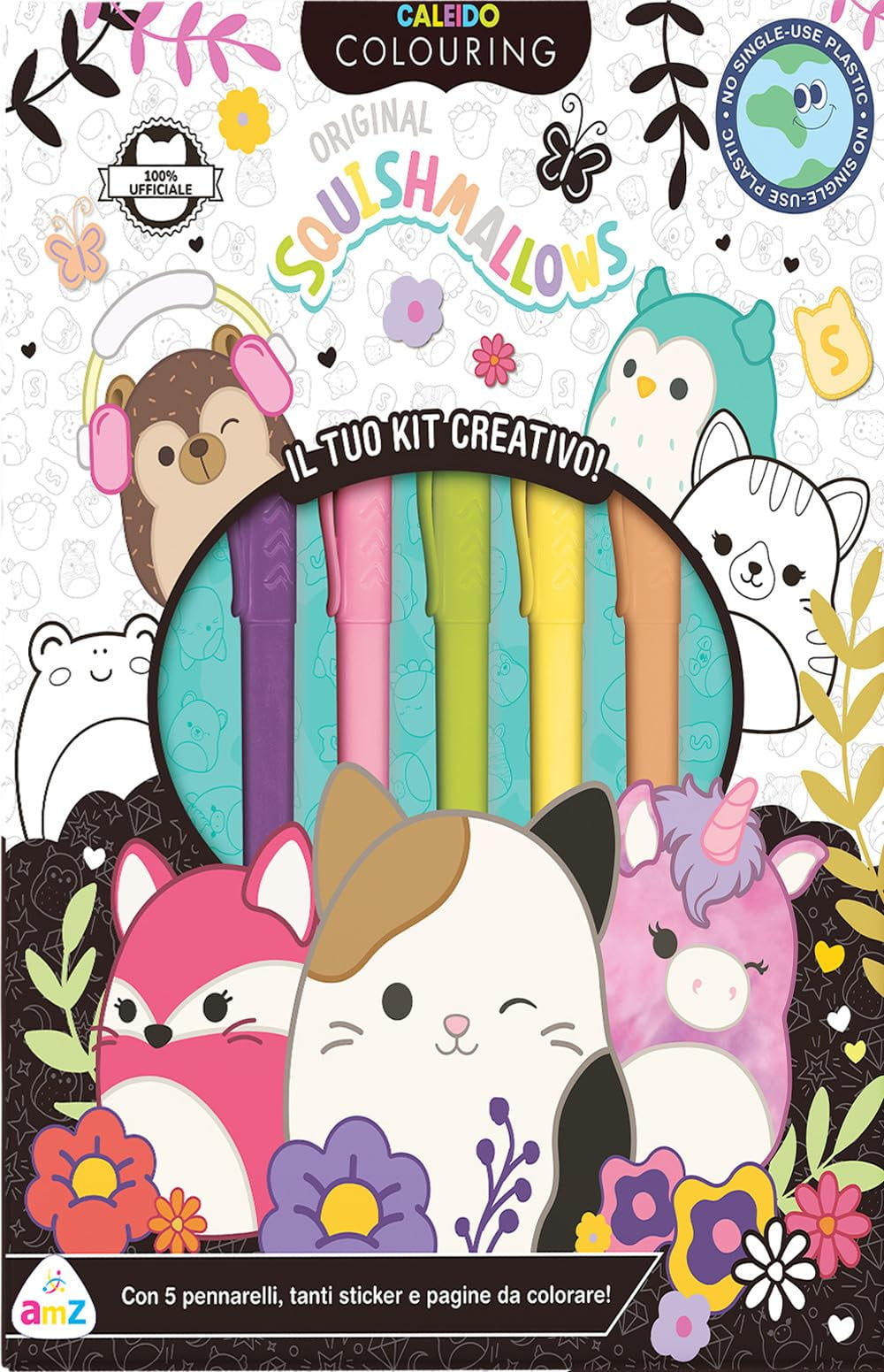 Squishmallows. Caleido colouring. Il tuo kit creativo. Ediz. a colori. Con 5 pennar (Paperback)