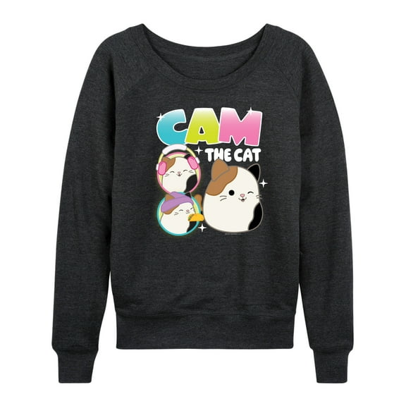 Squishmallows - Cam The Cat - Women's French Terry Long Sleeve Pullover