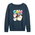 thumbnail image 1 of Squishmallows - Cam The Cat - Women's French Terry Long Sleeve Pullover, 1 of 4