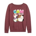 thumbnail image 1 of Squishmallows - Cam The Cat - Women's French Terry Long Sleeve Pullover, 1 of 4