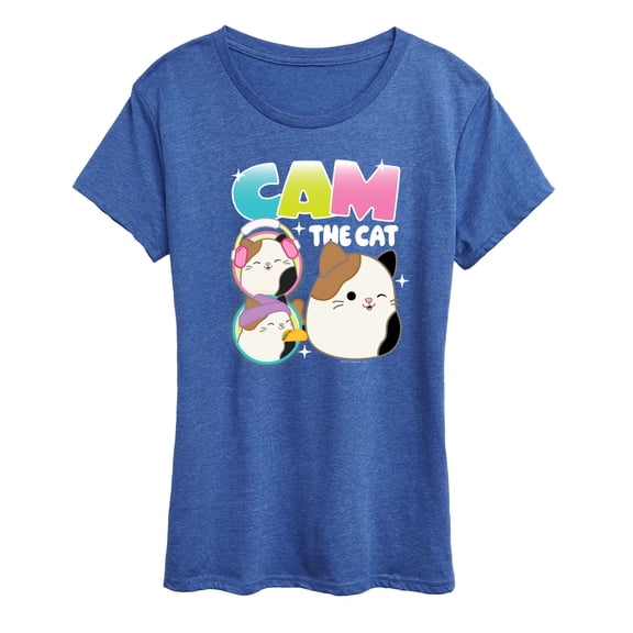 Squishmallows - Cam The Cat - Women's Short Sleeve Graphic T-Shirt