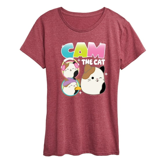 Squishmallows - Cam The Cat - Women's Short Sleeve Graphic T-Shirt