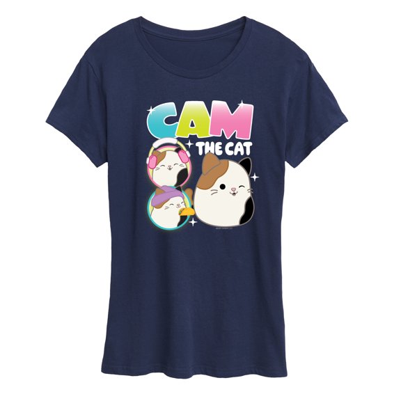 Squishmallows - Cam The Cat - Women's Short Sleeve Graphic T-Shirt