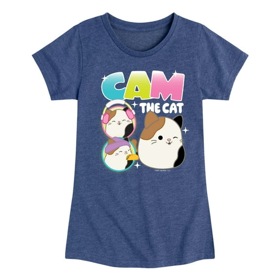 Squishmallows - Cam The Cat - Youth Girls Short Sleeve T-Shirt