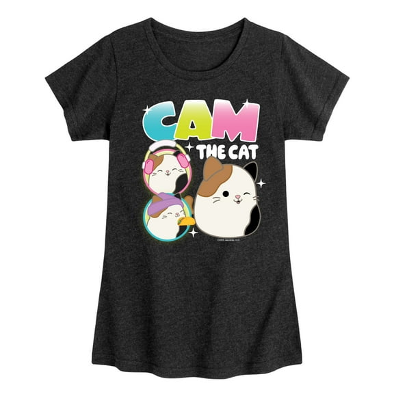 Squishmallows - Cam The Cat - Youth Girls Short Sleeve T-Shirt