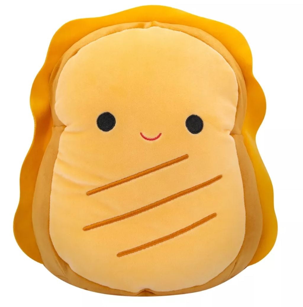 Squishmallows Child 11" Lil Gouda Grilled Cheese Plush Toy, Polyester Multicolor