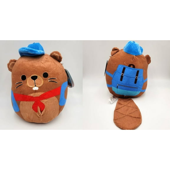 Squishmallows Chip the Beaver Back to School Stuffed Animal Plush Toy, 8"