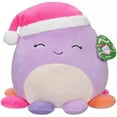 thumbnail image 1 of Squishmallows Christmas Holiday 12" Beula Purple Octopus with Santa Hat Medium Plush, 1 of 10
