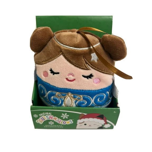 Squishmallows Christmas Set of 6 Ornaments 4" Santa Angel Fawn Tree Mini Plush Doll