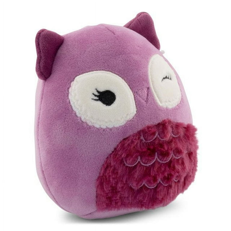 Twiggy Pink Plush Textured Owl Squishmallows Cozy Squad 12 Inch