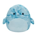 "Squishmallows 11"" Danika, Blue TieDye Dolphin Plush Stuffed Animal