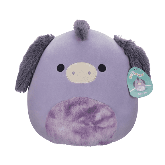 Squishmallows Deacon the Donkey Purple Tie-Dye Belly 12 Inch