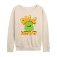 thumbnail image 1 of Squishmallows - Dill With It Charles Pickle - Women's French Terry Long Sleeve Pullover, 1 of 4