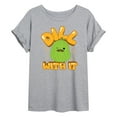 thumbnail image 1 of Squishmallows - Dill With It Charles Pickle - Womens Oversized Graphic T-Shirt, 1 of 4