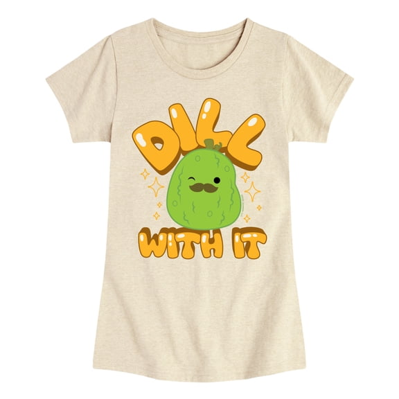Squishmallows - Dill With It Charles Pickle - Youth Girls Short Sleeve T-Shirt