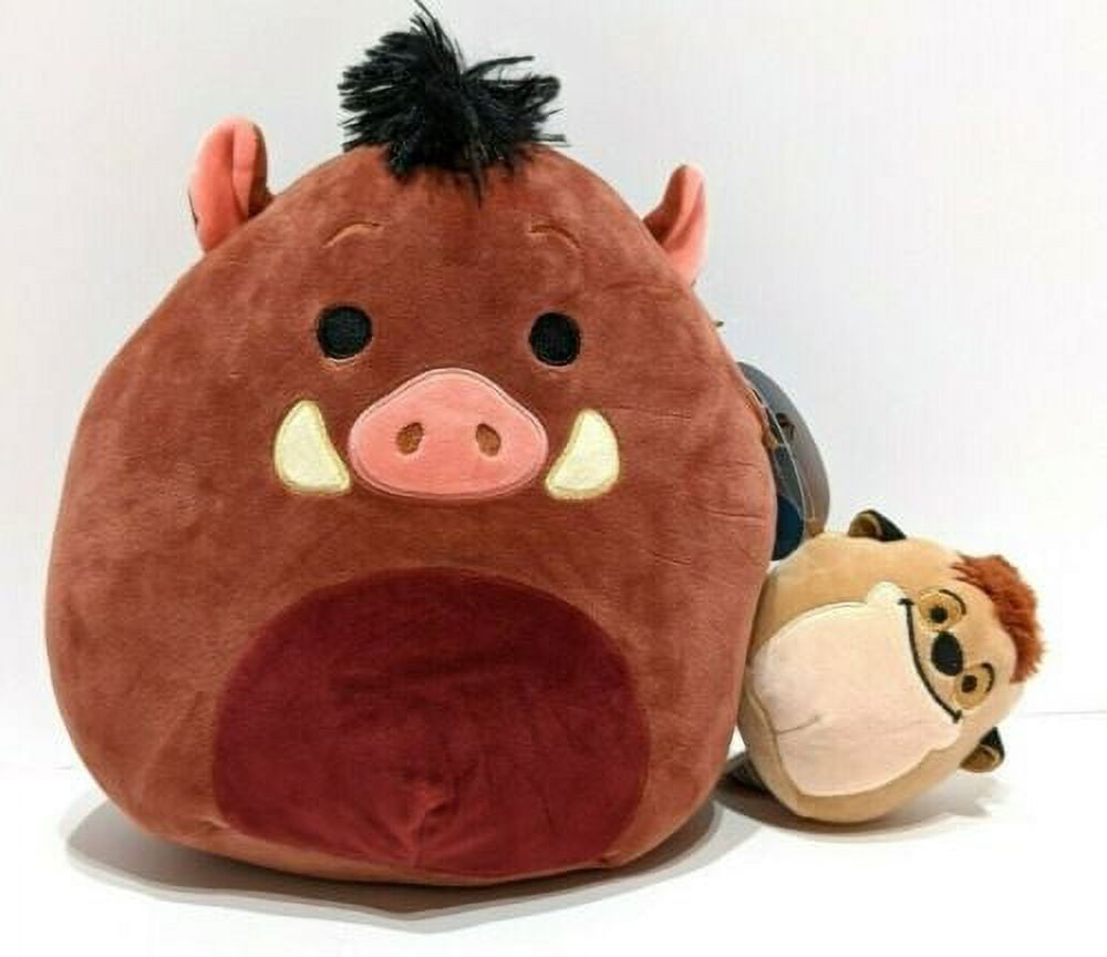 Squishmallows Disney Lion King Plush Pumbaa 10 Inch and Timon 4 Inch Plush