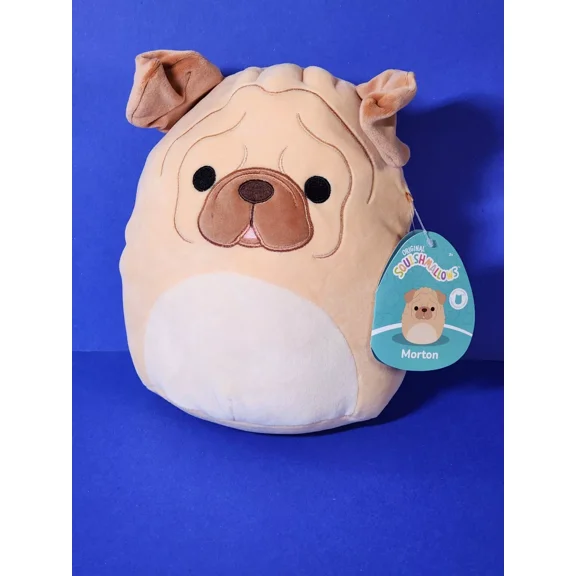 Squishmallows Dog Squad Morton the Brown Shar-Pei Puppy 8" NWT FIRST TO MARKET