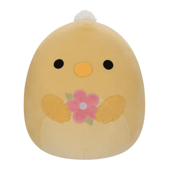 Squishmallows Easter 16" Triston Yellow Chick Holding Basket Large Plush New