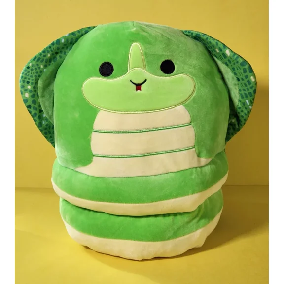 Squishmallows Exotic Wildlife Squad Khaled the Green Cobra Snake 12" NWT