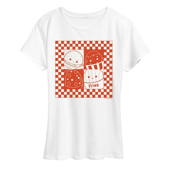 Squishmallows - Fast Food Grid - Women's Short Sleeve Graphic T-Shirt