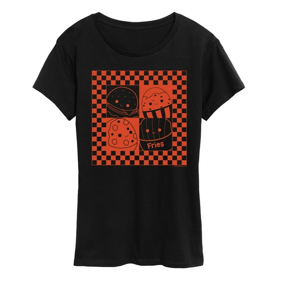 Squishmallows - Fast Food Grid - Women's Short Sleeve Graphic T-Shirt
