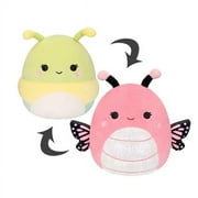 Squishmallows Flip-A-Mallows 8" Reversible Plush Toy Rutabaga the Caterpillar & Andreina the Butterfly