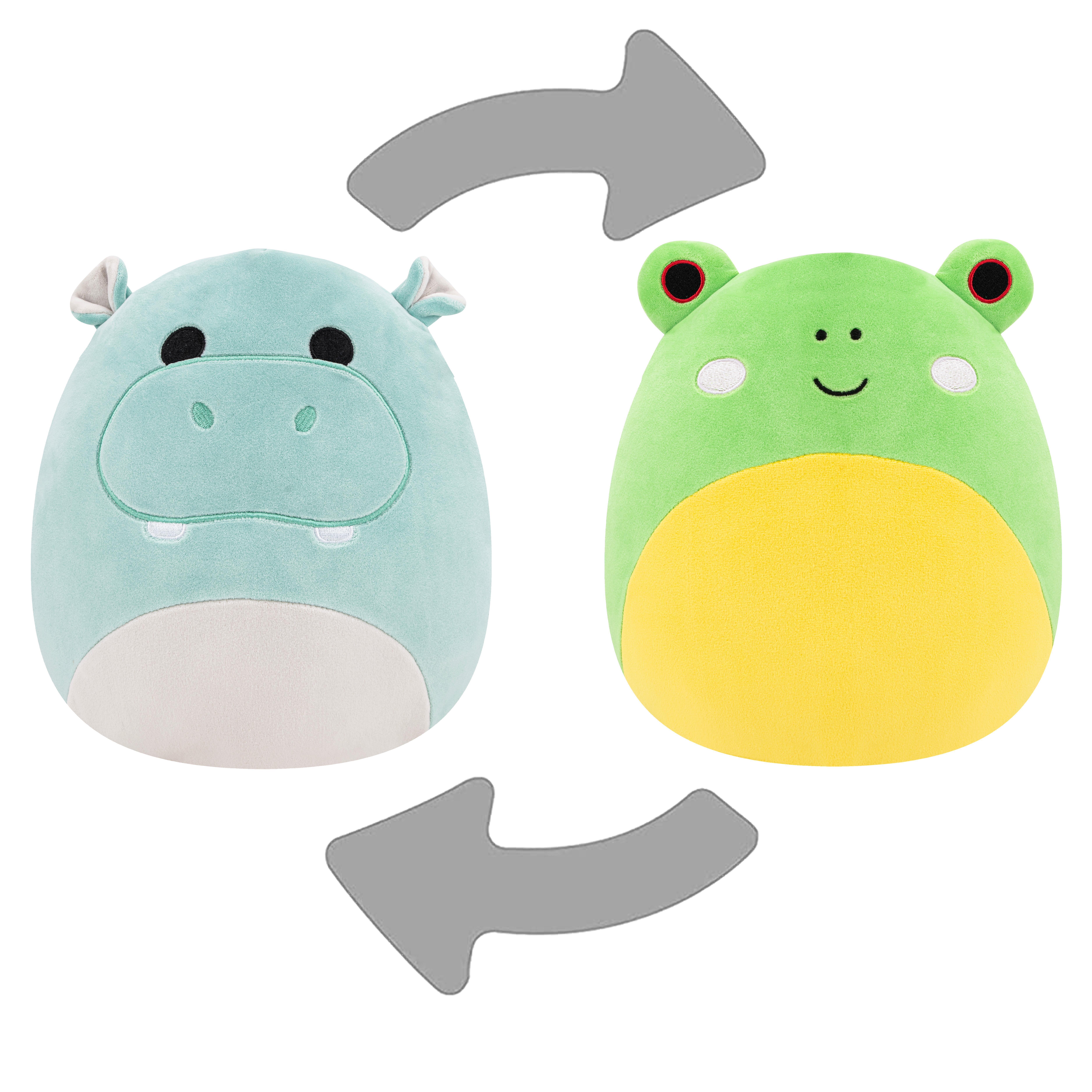 Squishmallows FlipAMallows 12 inch Wendy Frog and Hank Hippo - Child's Ultra Soft Plush Toy