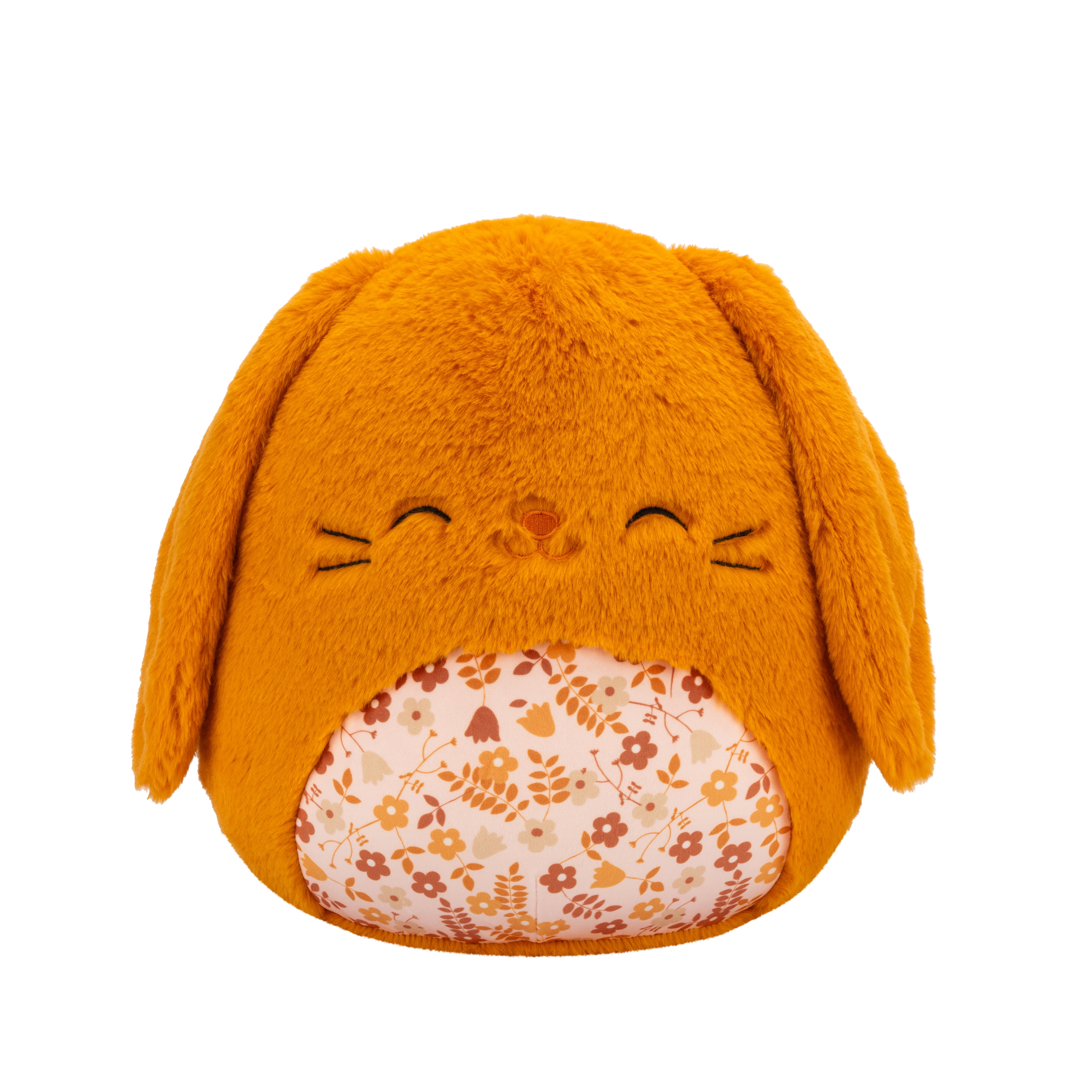 Squishmallows FuzzAMallow 12 Doral the Caramel Bunny with Floral Belly - Easter Plush