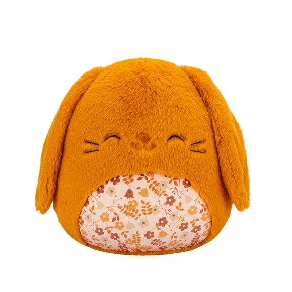 Squishmallows FuzzAMallow 12 Doral the Caramel Bunny with Floral Belly - Easter Plush