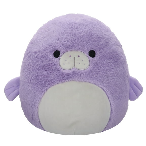 Squishmallows FuzzAMallow Official 12 inch Marius the Purple Manatee - Child's Ultra Soft Plush Toy