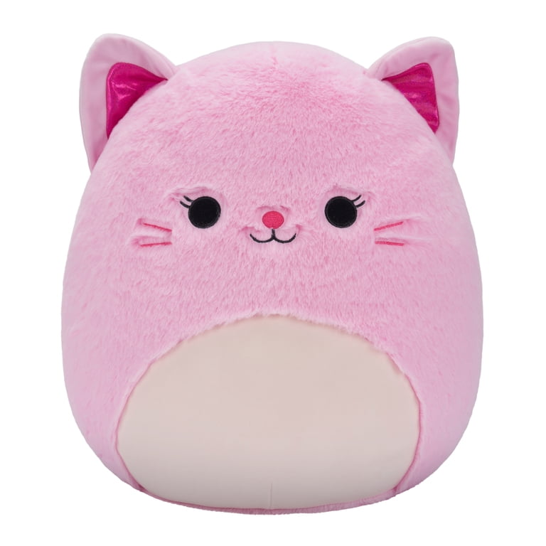 Squishmallows FuzzAMallow Official 16 inch Celenia the Pink Cat