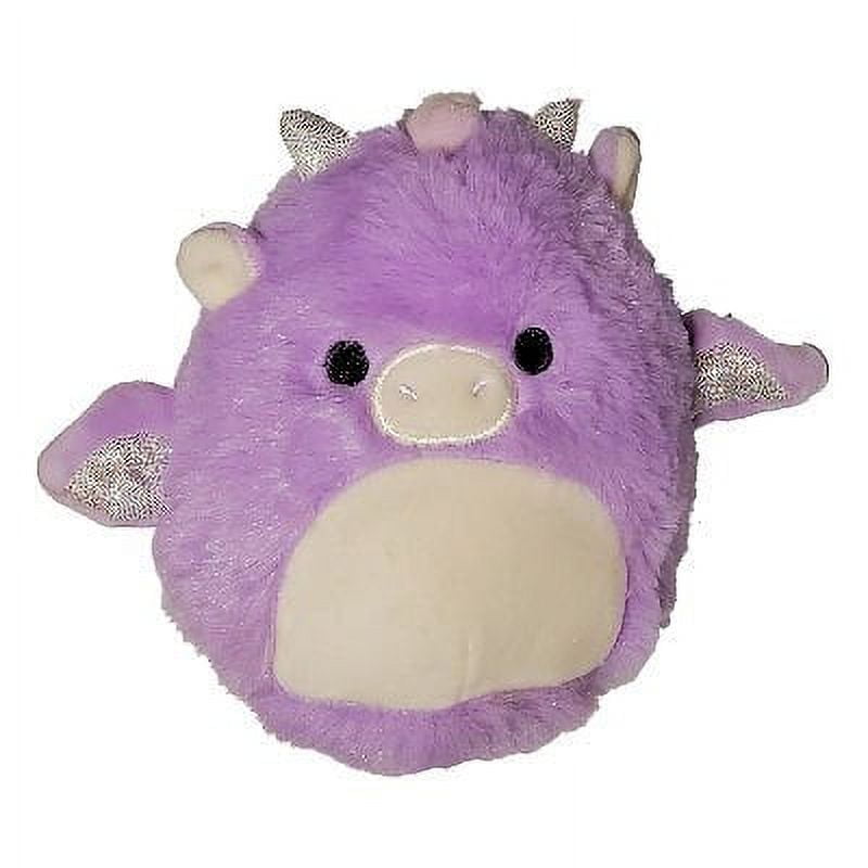 Squishmallows FuzzAMallows Original 5 inch Dina the Purple Dragon - Child's Ultra Soft Plush Toy