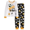 thumbnail image 1 of Girls Squishmallows Boo Snug Fit Pajama Set - Long Sleeve Shirt and Pants, 1 of 1