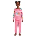 thumbnail image 1 of Squishmallows Girls Long Sleeve Top and Pants Velour Pajama Set, 2-Piece, Sizes 6-12, 1 of 5